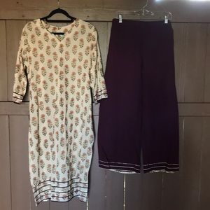 Kurti Set - 2pc:Tunic and Long Pant